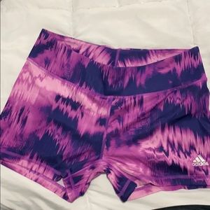 Purple tiedye adidas climalite 4” vball  shorts L